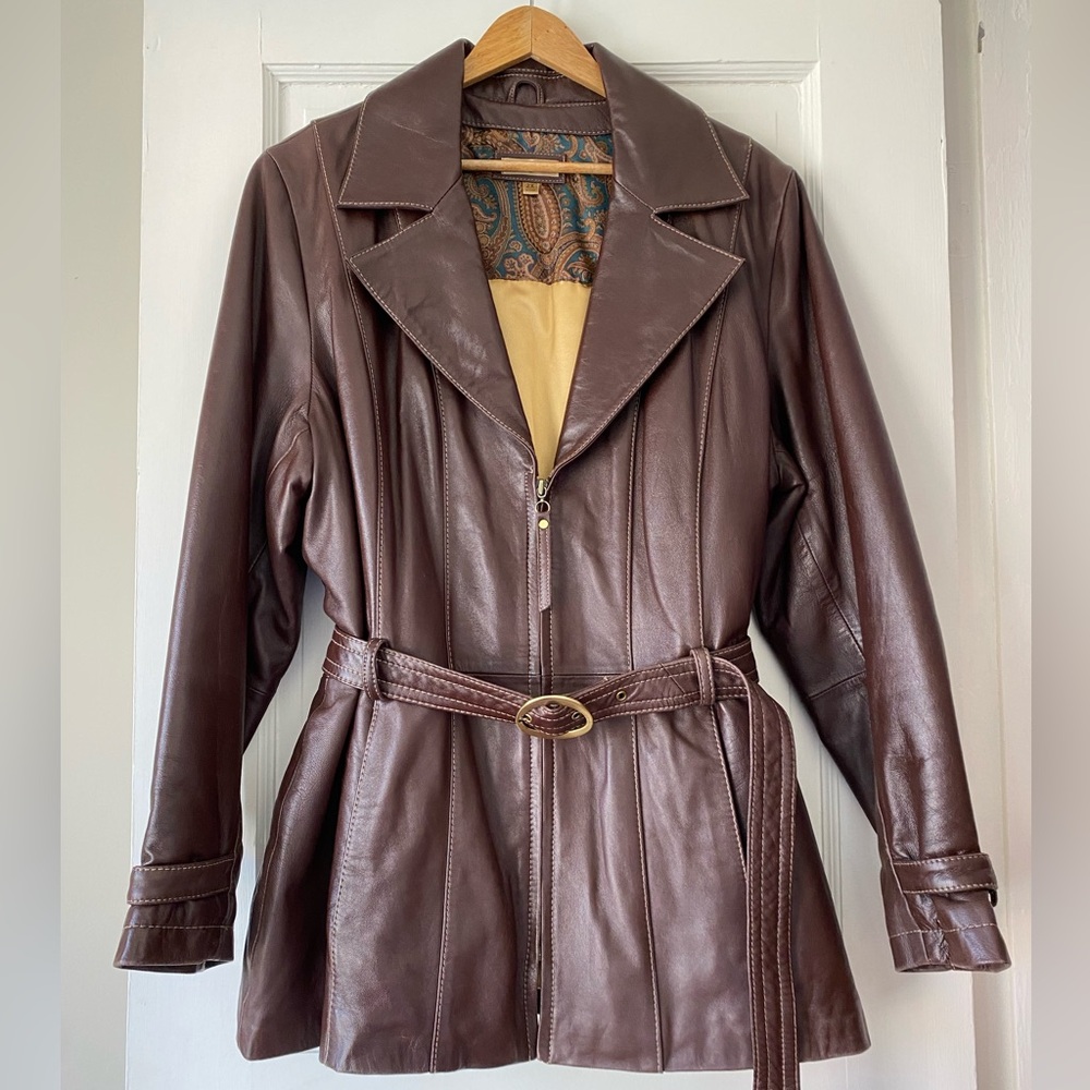 Wilsons Lamb Leather Brown Jacket